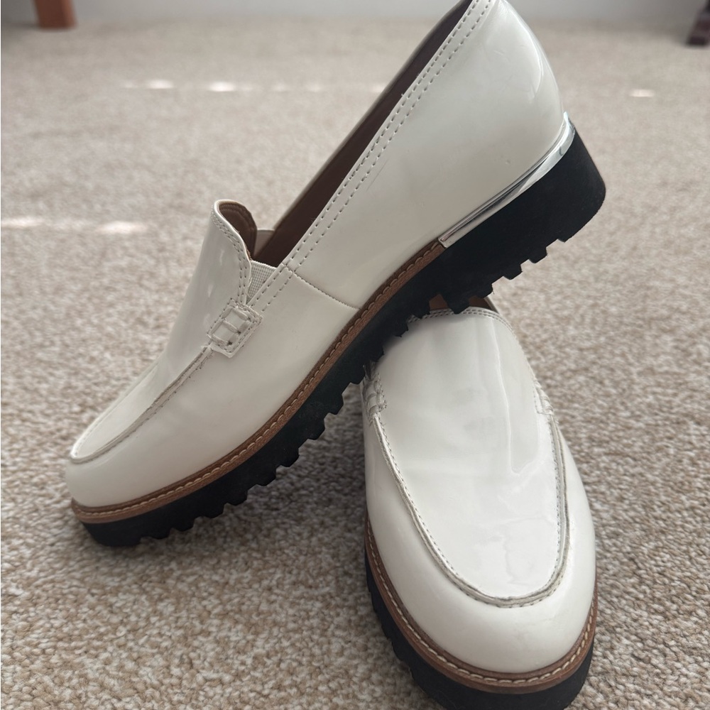 Franco Sarto White Loafers - Picture 3 of 5